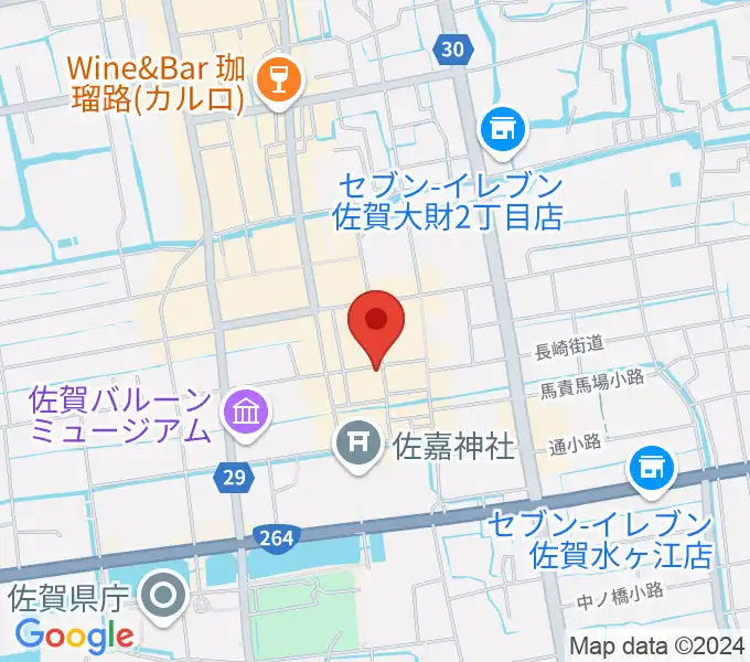 佐賀Riffの地図