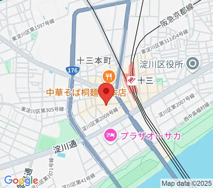 十三GABUの地図
