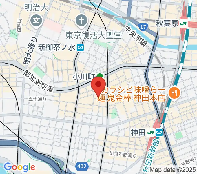 神田Lydian（リディアン）の地図