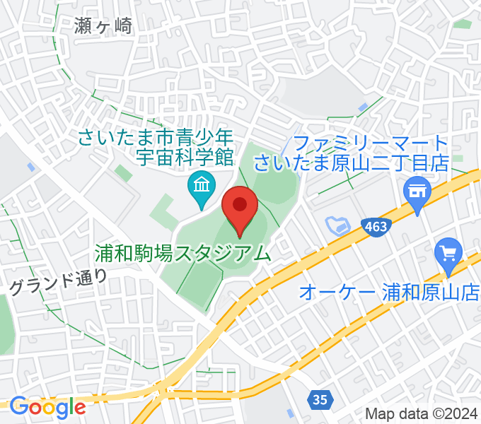 浦和駒場スタジアムの場所