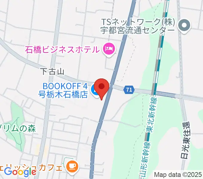 貸しスタジオ～Ｎスタ～の地図