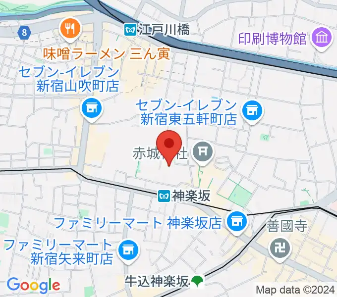 大洋レコードの地図