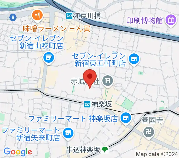 大洋レコードの地図