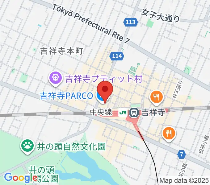島村楽器 吉祥寺パルコ店の地図
