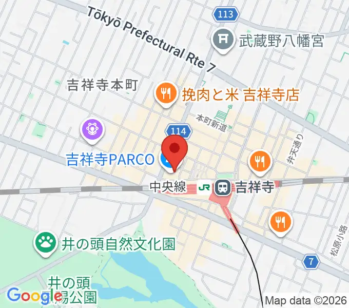 島村楽器 吉祥寺パルコ店の地図