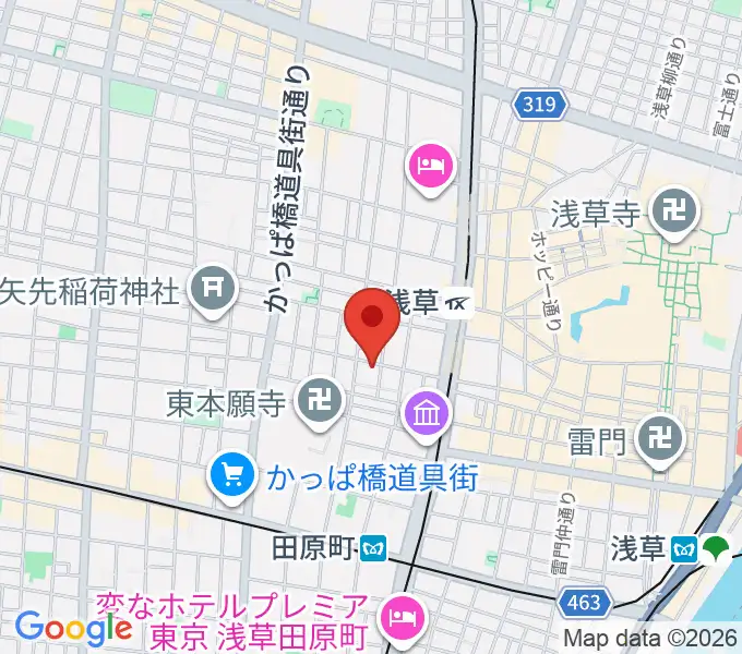 西浅草マルスの地図