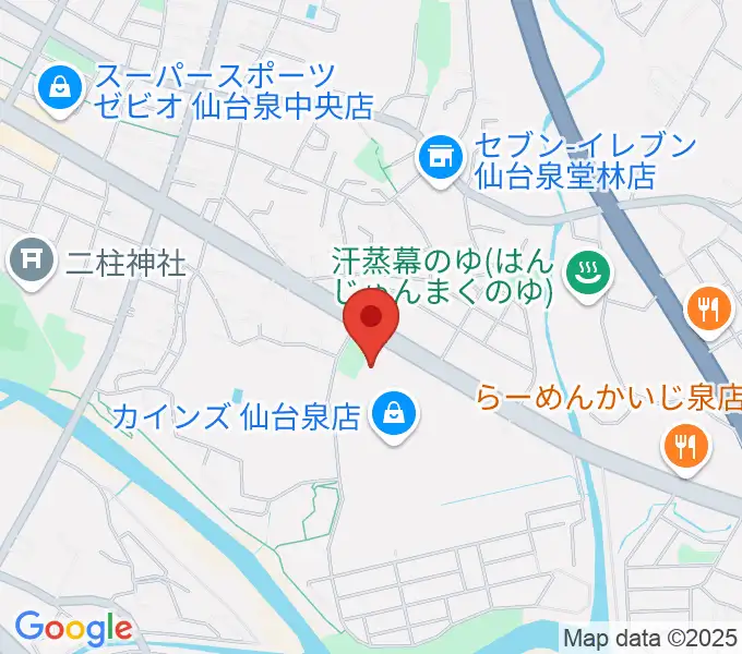 MIFA Football Park 仙台の地図