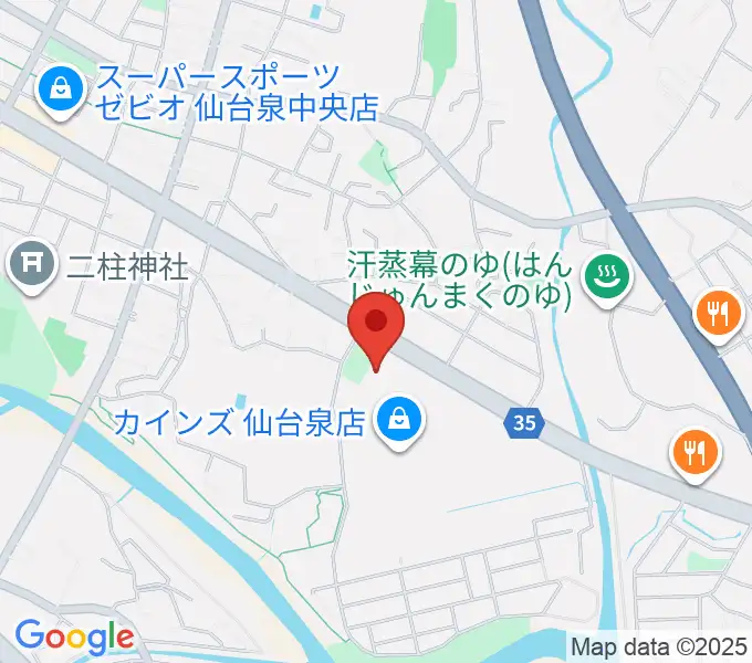 MIFA Football Park 仙台の地図