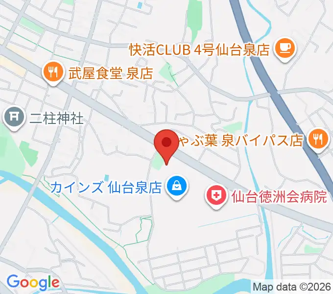 MIFA Football Park 仙台の地図