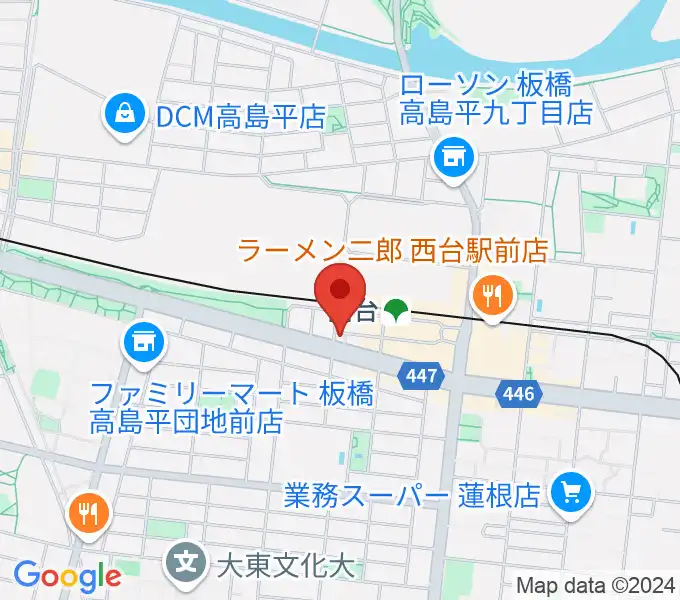 音教学院の地図