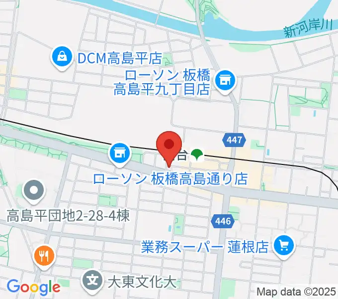 音教学院の地図