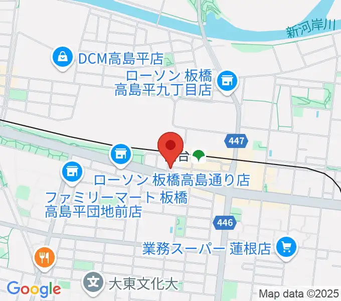 音教学院の地図