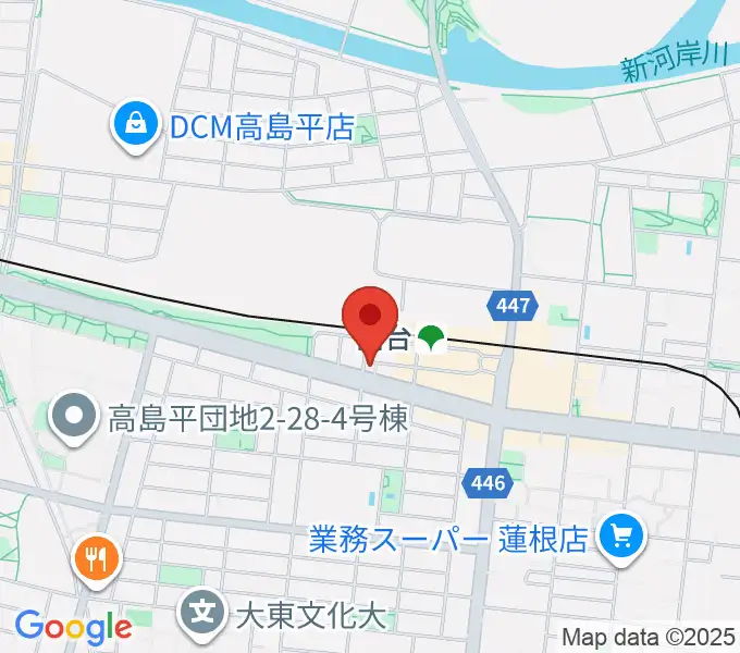 音教学院の地図