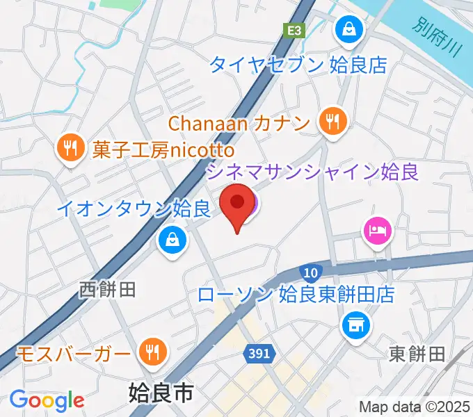 あいらびゅーFMの地図