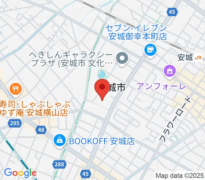 安城市民会館の地図