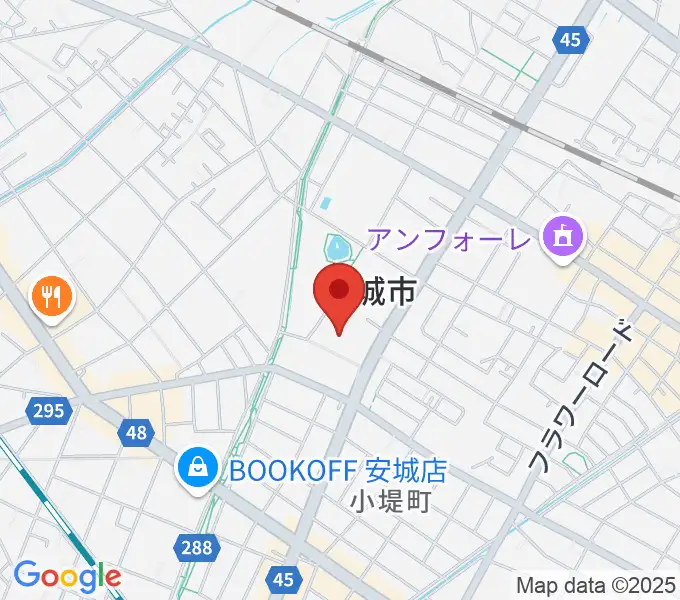安城市民会館の地図