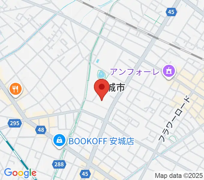 安城市民会館の地図