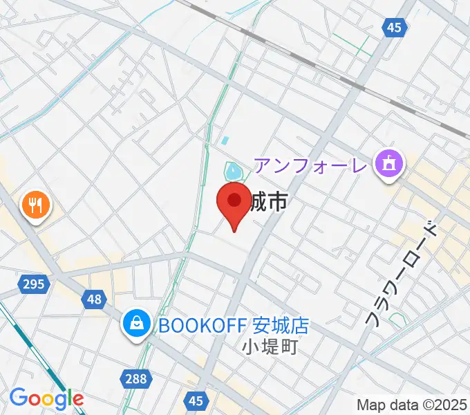 安城市民会館の地図