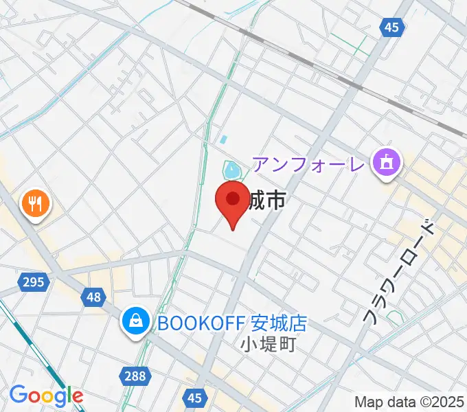 安城市民会館の地図