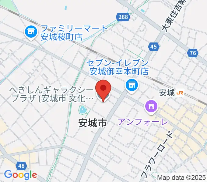 へきしんギャラクシープラザの地図