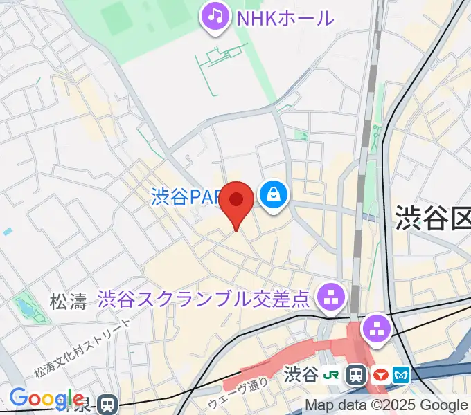 イシバシ楽器 SHIBUYA EASTの地図