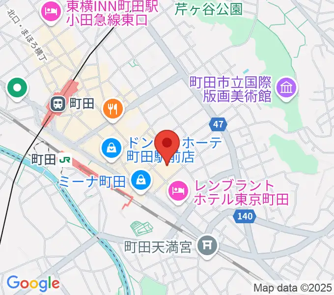 ディスクユニオン町田店の地図