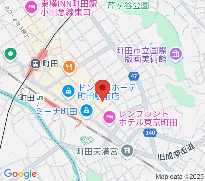 ディスクユニオン町田店の地図