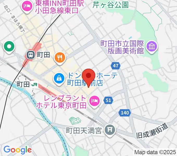 ディスクユニオン町田店の地図