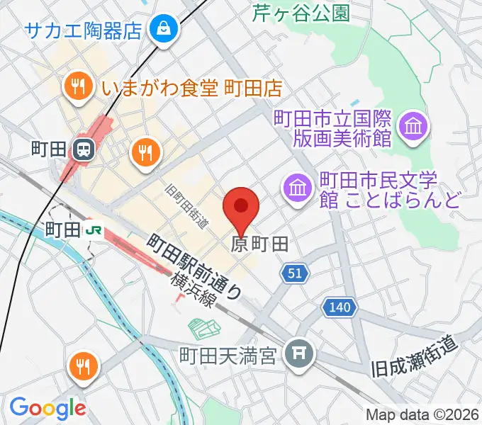 ディスクユニオン町田店の地図
