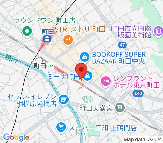 町田市文化交流センターの地図