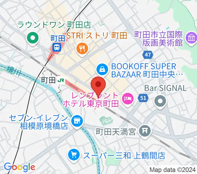 町田市文化交流センターの地図