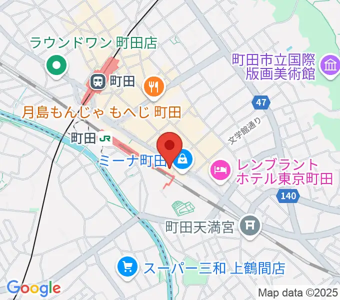 町田市文化交流センターの地図