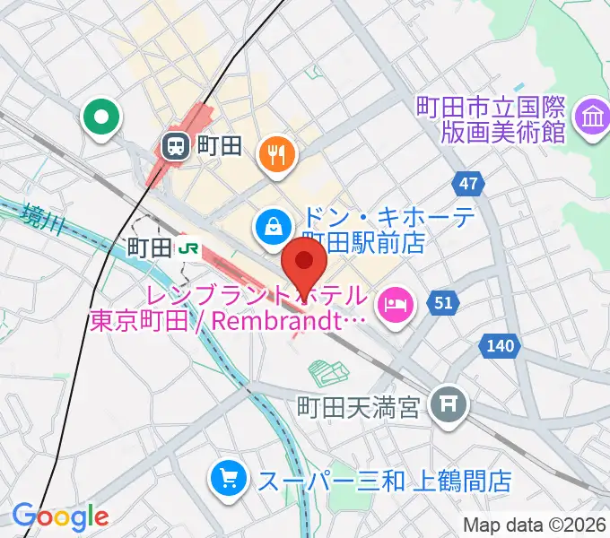 町田市文化交流センターの地図