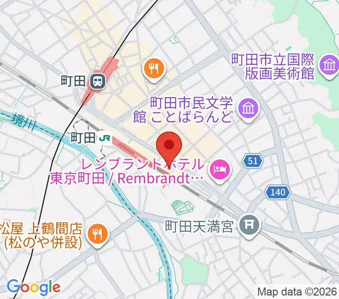 町田市文化交流センターの地図