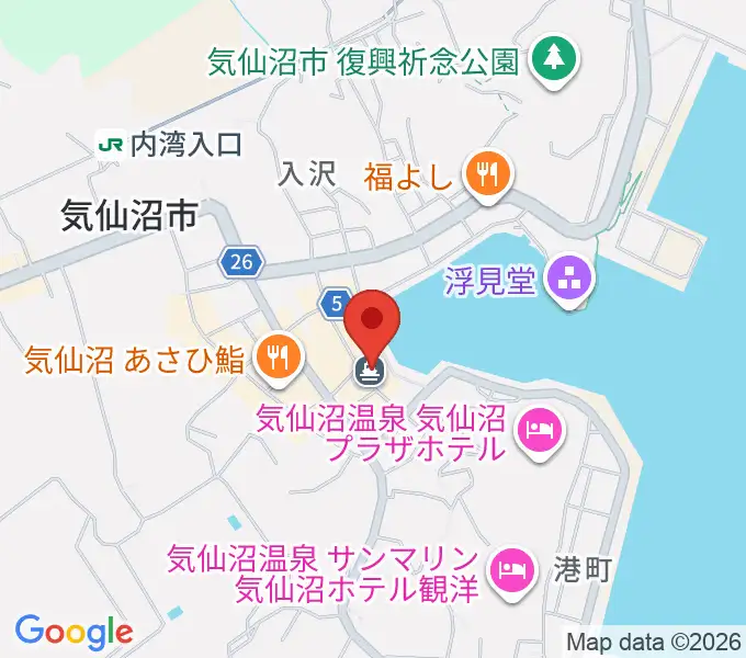 ラヂオ気仙沼 ぎょっとエフエムの地図