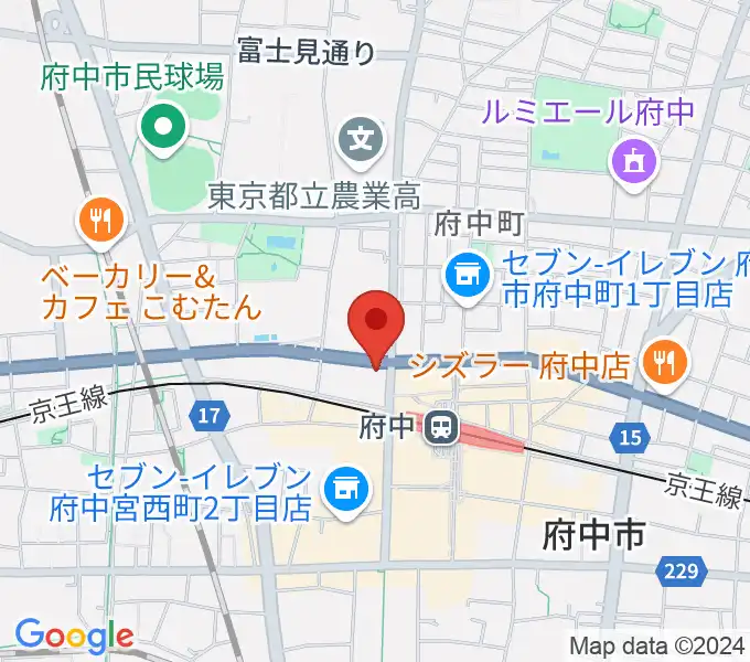 府中コパデカフェの地図