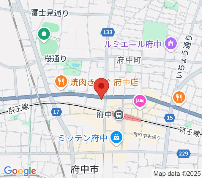 府中コパデカフェの地図