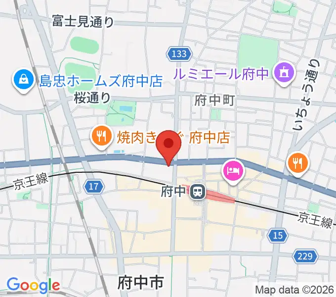 府中コパデカフェの地図