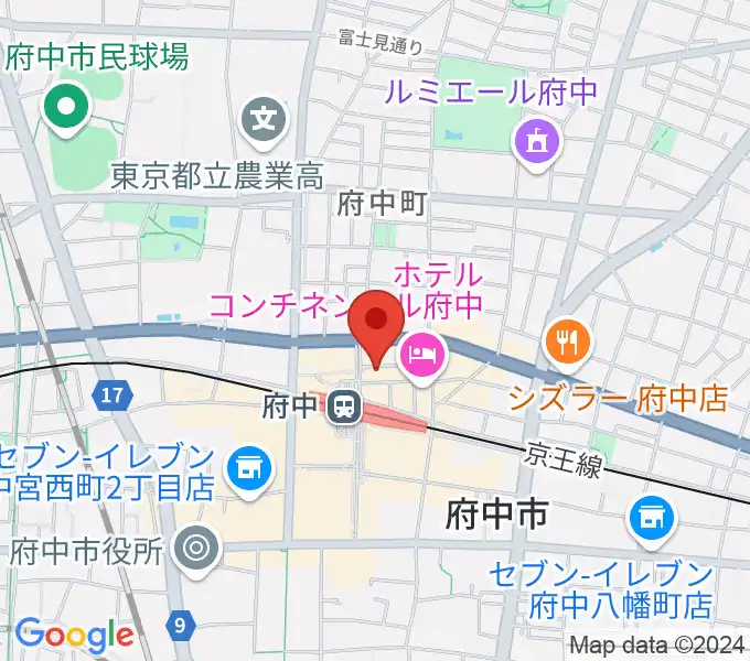 カワイ音楽教室 府中駅前センターの地図