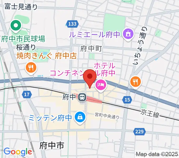 カワイ音楽教室 府中駅前センターの地図
