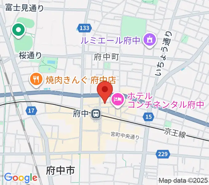 カワイ音楽教室 府中駅前センターの地図