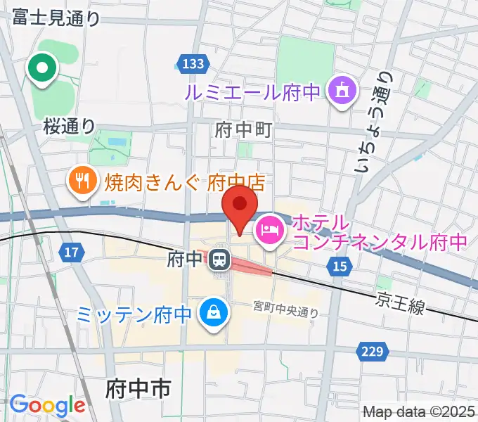 カワイ音楽教室 府中駅前センターの地図