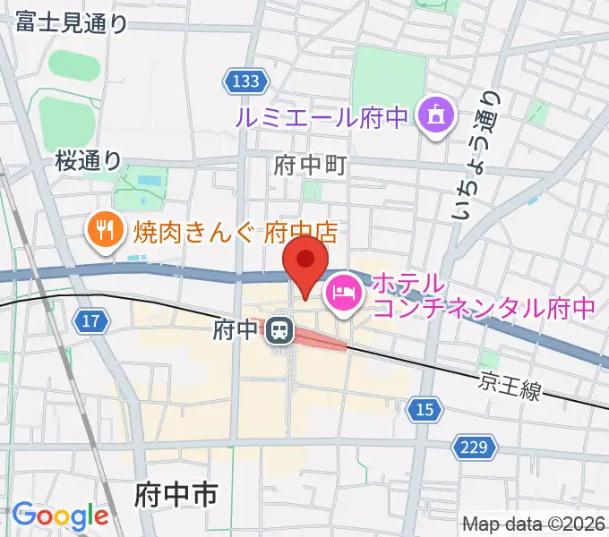 カワイ音楽教室 府中駅前センターの地図