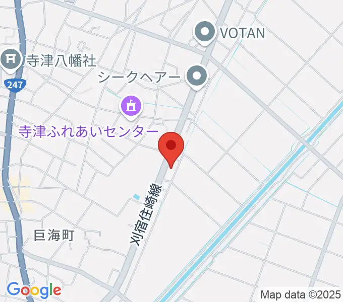 Tzミュージックスクールの地図