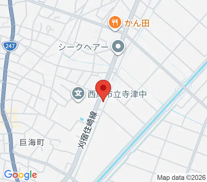 Tzミュージックスクールの地図