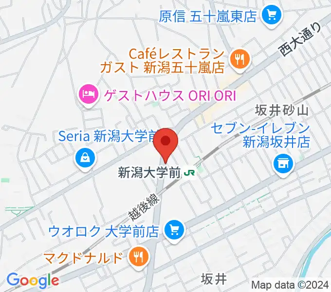 スタジオアップルの地図