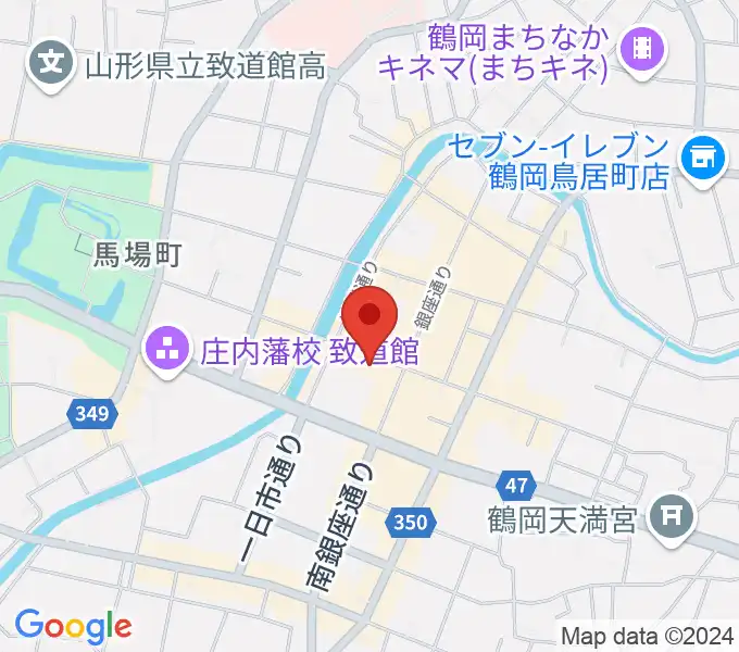 荘銀本店ホールの地図