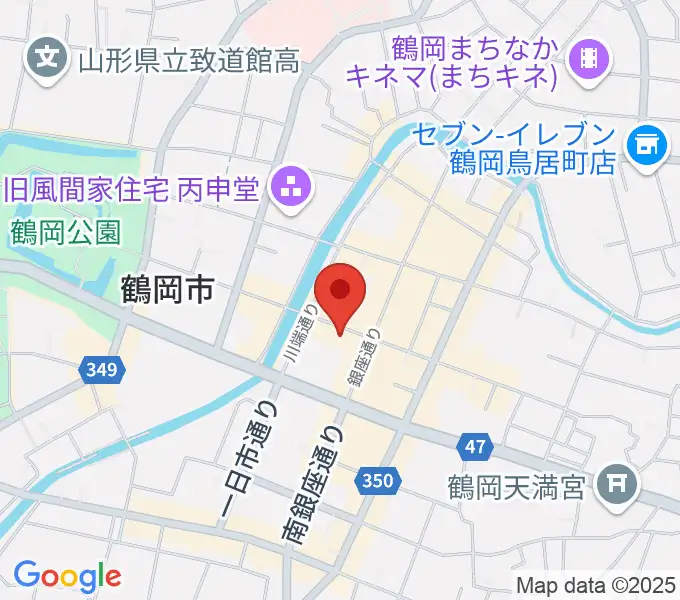荘銀本店ホールの地図