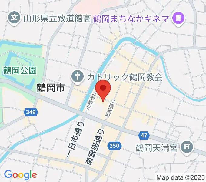 荘銀本店ホールの地図