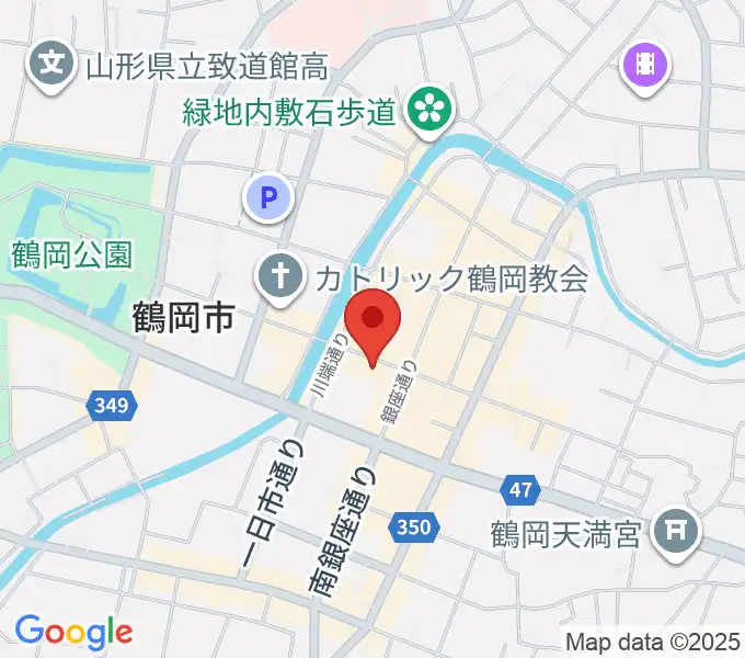 荘銀本店ホールの地図